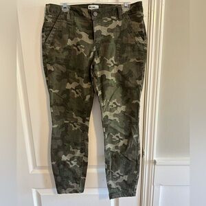 William Rast Olive Camouflage Cargo Pants
